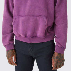 Vintage Sun Faded Distressed Acid Wash Oversized <b>Zip</b> up Heavyweight 100% Cotton Streetwear Hoodie - Product Image 5