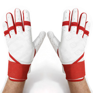 Professional Baseball Batting Gloves High Quality Breathable Leather Lightweight Durable <b>Hook</b> Loop Closure Customizable Sizes - Product Image 5