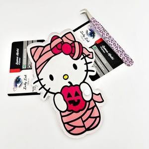 Vente en gros de carreaux de cils acryliques Kitty Cat, extension de cils spéciale Halloween personnalisable à la mode, porte-palette, outils pour cils - Product Image 4