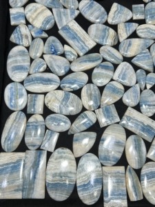 Lote al por mayor de cabujones de gemas de scheolita azul - Cabujones de rodocrosita azul al por mayor para la fabricación de joyas - Product Image 5
