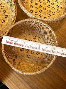 Paniers gigognes en bambou et rotin tressés à la main de haute qualité avec base en plateau – Vente en gros, Fournisseur d'usine OEM - Product Image 2