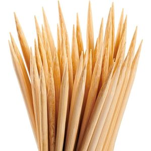 Spiedini di bambù da 8 pollici, 100 pezzi, per shish kebab, frutta, antipasti, cocktail - Confezione comoda (precedentemente) Accessori per barbecue - Product Image 2
