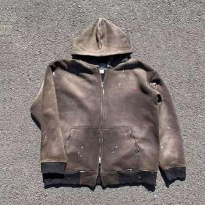 Nouvelles tendances, design unique, sweat-shirts d'hiver pour hommes en polyester/coton de haute qualité, sweat-shirts en molleton personnalisés avec effet délavé - Product Image 5