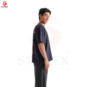 Camiseta Premium de Algodón Grueso para Hombre, Corte Regular, Cuello Redondo, Estilo Urbano y para el Día a Día - Product Image 2