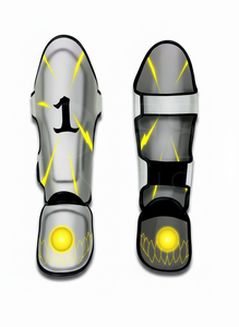 Protections de pieds en cuir PU personnalisées pour le Muay Thai, protège-tibias durables pour le kickboxing, le MMA et la boxe, vente en gros - Product Image 5