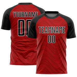 Maillots de football d'entraînement 100% polyester, anti-humidité, séchage rapide, personnalisables avec nom d'équipe, unisexe, broderie 3D, tenues d'équipe - Product Image 3
