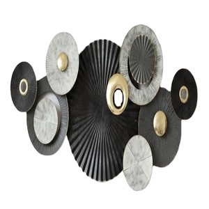 Décoration murale en métal multicolore Arts muraux suspendus pour la maison, l'hôtel, le bureau, le salon et la chambre à coucher. - Product Image 1