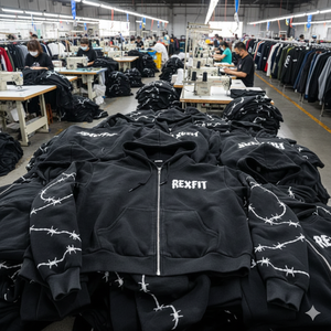 Nouvelle Arrivée 2026 – Sweat à Capuche Oversize Streetwear avec Fermeture Éclair, 100% Coton Molletonné, Impression Graphique, Épaules Tombantes - Product Image 5
