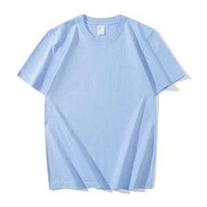 Men's Regular Fit Short Sleeve O-Neck Solid Green Quick Dry 180g Jersey 100% Cotton Casual Blank Front Heat-Transfer T-Shirt - Product Image 3