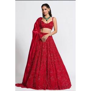 Designer <b>Indian</b> & <b>Pakistani</b> <b>Clothing</b> Beautiful Embroidery Work Lehenga Choli - Product Image 1