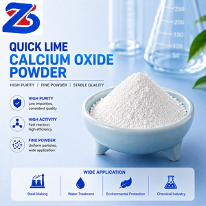 Poudre de chaux vive à haute réactivité Oxyde de calcium pour la fabrication chimique - Product Image 1