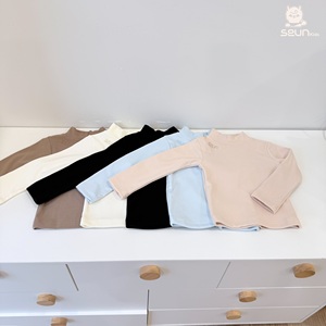 SeunKids Sous-vêtement thermique à manches longues et col montant de 4 cm pour enfants, doux et confortable, pour l'hiver, pour garçons et filles - Product Image 3