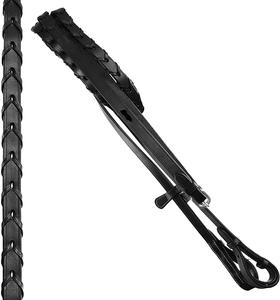 Bridon de chasse en cuir véritable de qualité supérieure, rembourré, avec frontale et muserolle, sans bit, pour équipement d'équitation anglais, vente en gros - Product Image 2