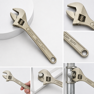 ประแจปรับระดับได้แบบ Heavy Duty ผิวซาติน ผลิตจากเหล็กกล้าคาร์บอน ตีขึ้นรูปแข็งแรง ทนทาน เหมาะสำหรับงานประปาและซ่อมรถยนต์ - Product Image 2