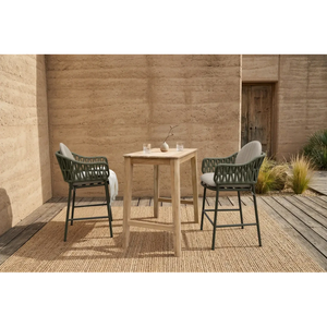 Ensemble de table de bar de jardin élégant VINO avec sièges en osier modernes, confortables et durables pour une utilisation hôtelière - Product Image 1