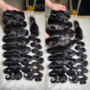 Extensiones de cabello humano vietnamita ondulado de cuerpo más vendida Paquetes de precio de fábrica de alta calidad con envío rápido a todo el mundo - Product Image 2