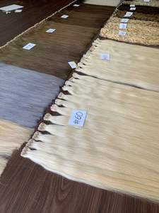 แฮร์พีซต่อผมตรงแบบช่อช่อช่อผมแท้สีอ่อนจากผมตรงแบบ100% อิตาเลียน - Product Image 4