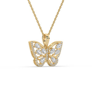 Colgante/Dije de Diamante Cultivado en Laboratorio de 0.97 Quilates, Corte Brillante Redondo, Oro Sólido de 14K para Mujer, Certificado IGI - Product Image 4