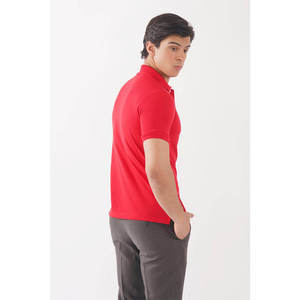 เสื้อโปโลผู้ชายทรงเข้ารูป ผ้าถัก ระบายอากาศ แขนสั้น สีตามสั่ง ชุดลำลอง ผู้ผลิต OEM - Product Image 2