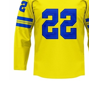 Meilleur prix, sublimation personnalisée, style le plus récent, maillots de hockey sur glace personnalisés respirants à manches courtes, imprimés, tissu 100% polyester - Product Image 6