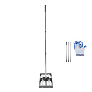 Livellatore per Prato in Acciaio Inossidabile 30" X 10" con Manico Regolabile da 83.9" per Giardini - Product Image 4