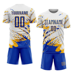 Uniformes de Fútbol Personalizados para Jóvenes y Adultos, Diseño Impreso Digital, 240 g/m², Poliéster/Algodón, Secado Rápido, Conjuntos de Fútbol para Primavera - Product Image 1