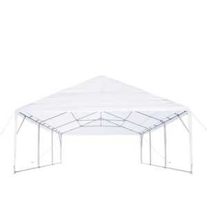 Tenda per feste da esterno con telaio in acciaio resistente 20FT X 20FT con telo in PE e soffitto a punta di 10FT (6FT 6") TMG PT2020A - Product Image 6