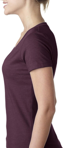 Camiseta de Cuello en V Profundo para Mujer, Corte Regular, 100% Algodón, Transpirable, de Secado Rápido, Ecológica, con Logotipo Personalizado, Ropa de Verano - Product Image 3