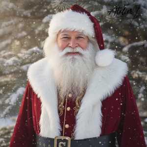 Christmas Party Santa Costume Complete Red Velvet Coat Trousers Hat <b>Belt</b> Beard Gloves and Shoe Covers for Holiday Events - Product Image 3
