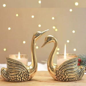 Premium Quality Solid Brass Candlestick <b>Holder</b> – Elegant Home Decoration Gold Finish – Custom Size & Finish <b>Incense</b> <b>Holders</b> - Product Image 1