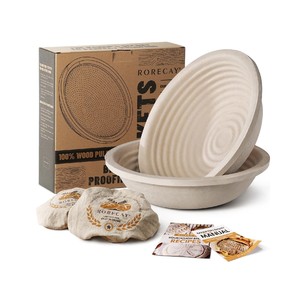Cestas de fermentación de pan de pulpa de madera 100% naturales para panificación de masa madre - Product Image 1