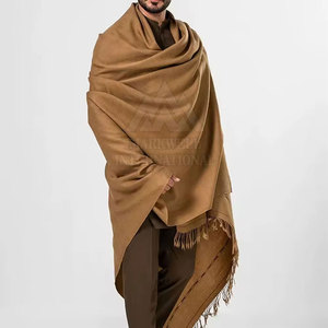High Quality Custom Made Embroidered Wool Pashmina Cashmere <b>Men</b> <b>Shawl</b> Winter Warm Long Lightweight Quick Dry Custom Color - Product Image 4