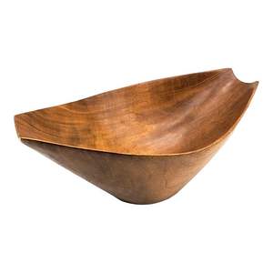 Vente en gros de bols ovales en bois massif de style japonais de luxe, en forme de bateau, pour fruits, desserts, petit-déjeuner, salades, vaisselle créative - Product Image 2