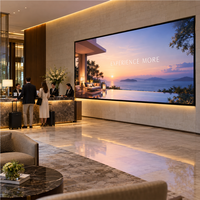 Écran d'affichage publicitaire LED P2 haute résolution, angle de vision de 160 degrés, mur vidéo LED pour hall d'hôtel
