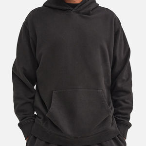 Sweat à capuche en molleton biologique pour homme, sweat à capuche en coton écologique pour homme, sweat-shirt personnalisé avec capuche, pull à capuche pour homme, coupe ample - Product Image 1