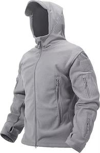 Veste coupe-vent à capuche tactique pour homme Overwatch, en softshell, fermeture éclair, chaude, coupe-vent, col montant, broderie sur le devant, personnalisable - Product Image 5