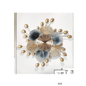 Modern Minimalist Round Brass <b>Silent</b> Analog Quartz Single Face <b>Wall</b> <b>Clock</b> with Needle Display for Living Room - Product Image 1