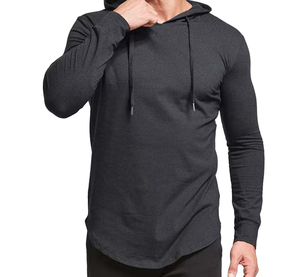 Men's Hooded Sweatshirt Solid Color Casual Autumn Wear Long Sleeve Pullover 100% Polyester <b>Knitted</b> Breathable Premium quality - Product Image 4