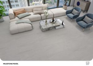 Elegantes azulejos de porcelana mate rústica de primera calidad, tamaño 600x1200, formato grande para decoración de interiores. - Product Image 4