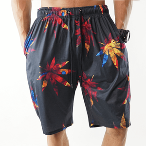 Shorts de Baño para Hombre con Estampado Floral, Secado Rápido, Cintura con Cordón, Largo Bermuda, Traje de Baño Informal - Product Image 3