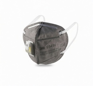 Masque respiratoire jetable en tissu non tissé 3M 9541V KN95 5 couches avec valve respiratoire, protège contre certaines particules - Product Image 3