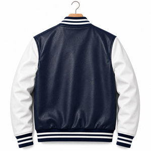 Chaqueta Varsity de Invierno Personalizada con Logotipo Bordado en la Parte Delantera, Diseño Universitario de Béisbol para Hombre - Product Image 6