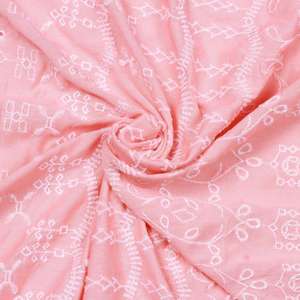 Tela de Jersey/Calcetería Tejida Ligera y Transpirable de Primera Calidad, con Estampado de Ojales y Bordado, para Vestidos de Mujer y Niña - Product Image 2