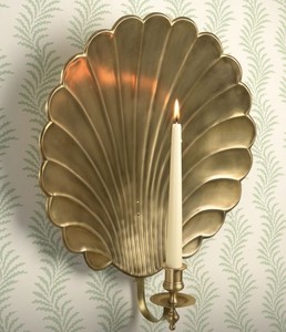 Vintage Gold Shell Wall <b>Candle</b> Holder Large Scallop <b>Sconce</b> Decorative Brass Finish Metal <b>Candle</b> Stand for Luxury Hotel Decor - Product Image 6