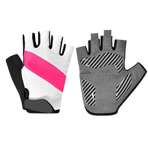 Gants de cyclisme d'hiver personnalisés à demi-doigts, unisexes, doux, légers, antidérapants, avec fermeture auto-agrippante, conception OEM - Product Image 4