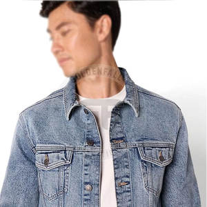 Chaqueta de Mezclilla para Hombre, Servicio OEM, Precio al por Mayor, 100% Algodón, Superventas - Product Image 3