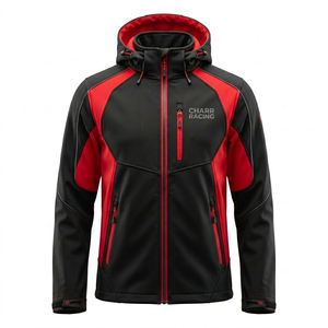 Custom Unisex Waterproof Softshell <b>Jacket</b> Hooded <b>Fleece</b> <b>Lined</b> Windproof Outdoor Hiking Workwear OEM Logo Wholesale - Product Image 1