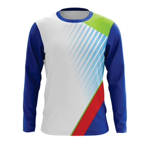 Camiseta de portero de fútbol sublimada personalizada, transpirable, de secado rápido, con logo personalizado, ropa de entrenamiento deportiva, camiseta de entrenamiento. - Product Image 3