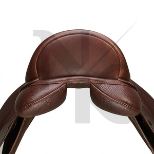 Silla de doma inglesa de alto rendimiento, de contacto estrecho, de cuero genuino con estructura de madera, productos de carreras de caballos ingleses de la India. - Product Image 2