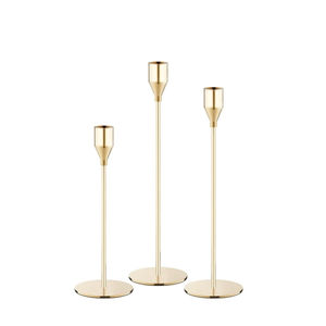 Wholesale Metal Taper Candle Holder Set Modern <b>Silver</b> Brass <b>Candlestick</b> Stand for Wedding Table Decor Centerpiece Home Decor - Product Image 6